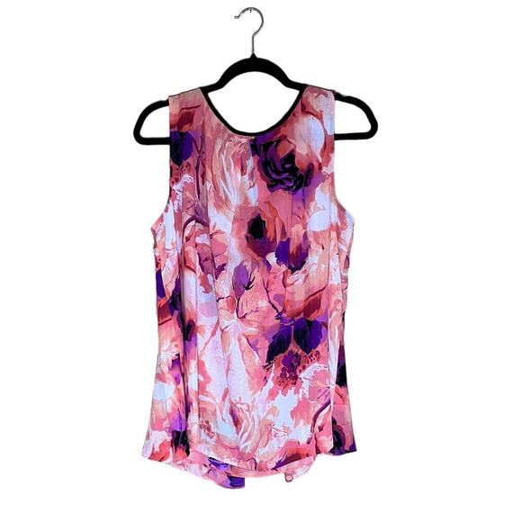 Worthington Sleeveless Blouse Flowy Lightweight Multicolor XL - Picture 2 of 3